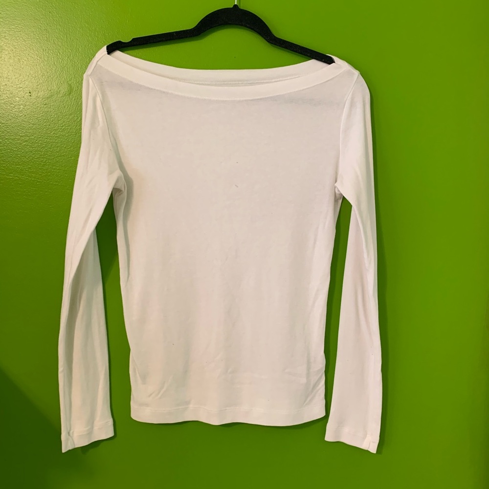 Basic Long Sleeve White Shirt